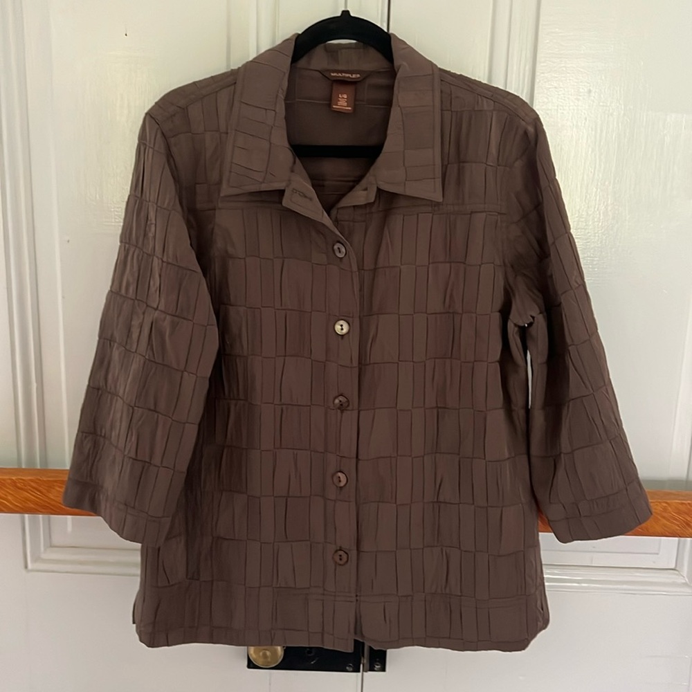 MULTIPLES Brown Women’s Lightweight Jacket